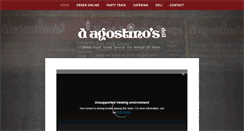Desktop Screenshot of dagostinos-deli.com