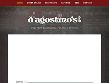 Tablet Screenshot of dagostinos-deli.com